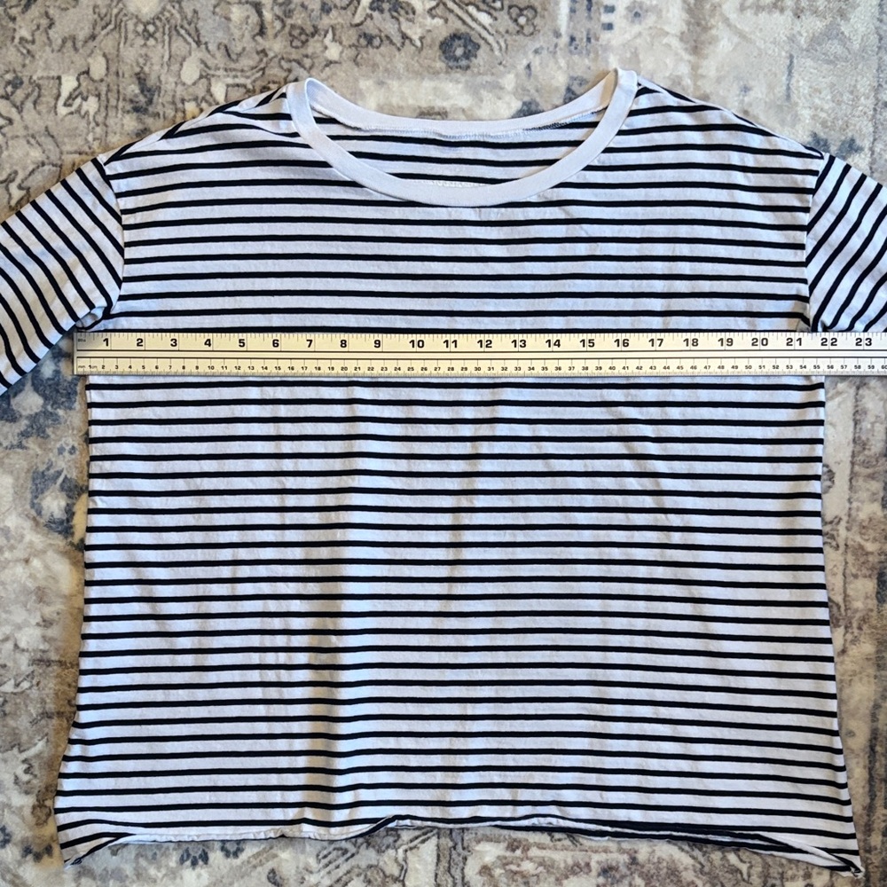 Frank & Eileen Josephine Navy French Stripe Heritage Jersey 100% Cotton - Picture 8 of 9